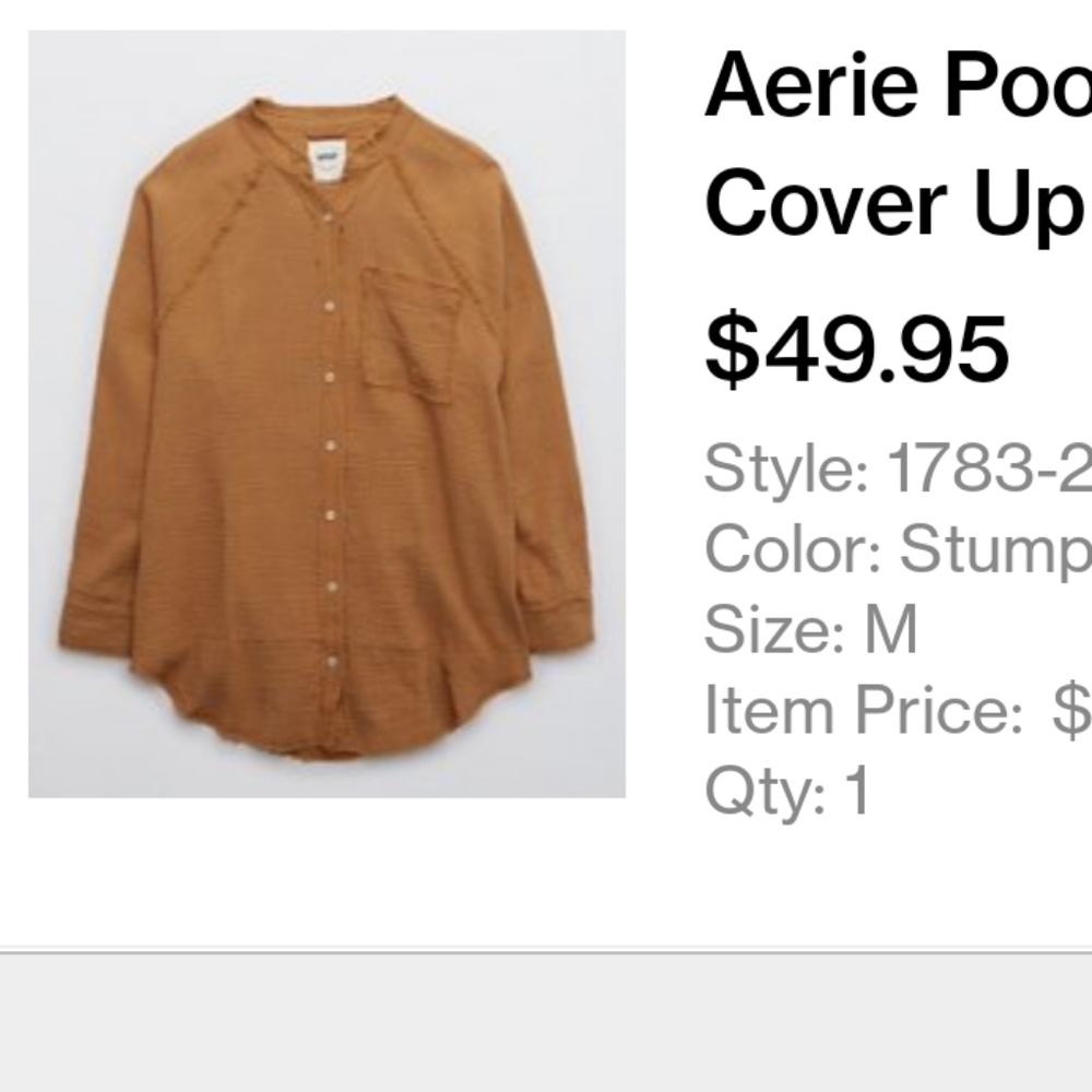 Aerie casual button down shirt